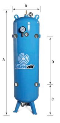 Pilot - Vertical Compressed Air Storage Tank